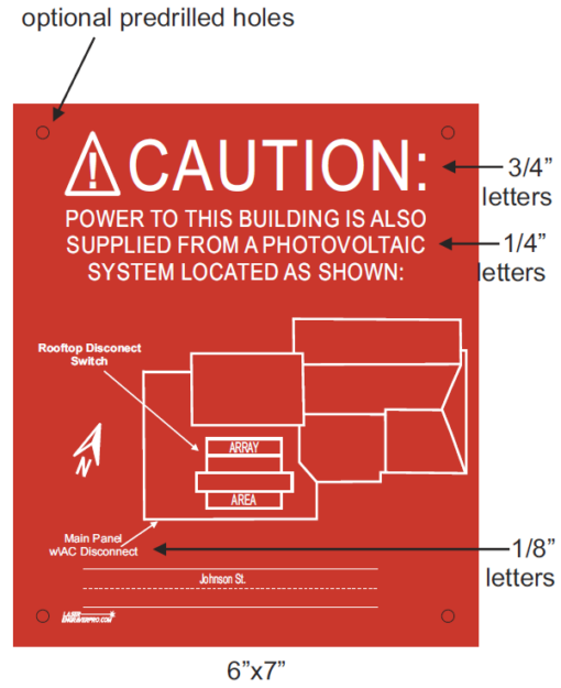 Caution Sign With Instructions on Red Background