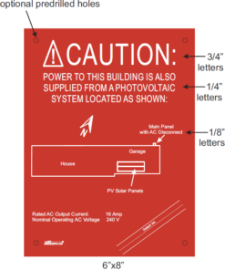 Caution Wording in Red Background with Instructions