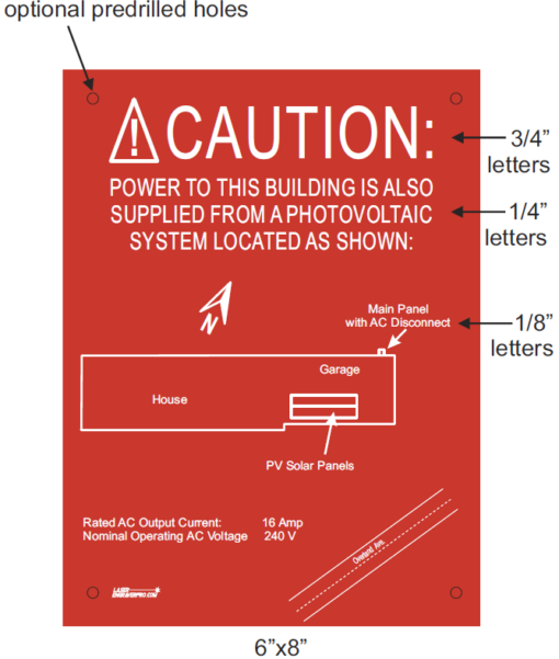 Caution Wording in Red Background with Instructions
