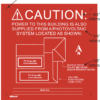 Caution Red Sign and Instructions With White Wording