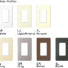 Claro Satin Color Chart transparent Background
