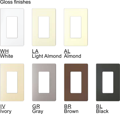 Claro Satin Color Chart transparent Background