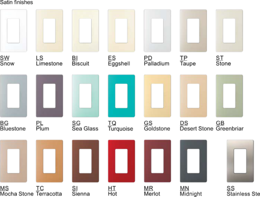 Claro Satin Color Frame Chart transparent Background