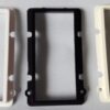 Button Holder Rings in Black White and Light Almond