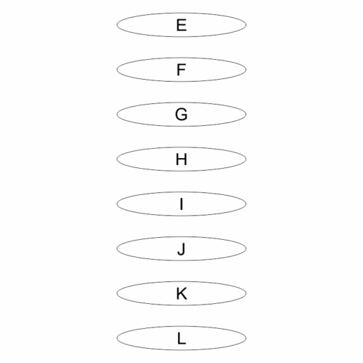 A Drawing of a CEM8 With Letters in Oval Shapes