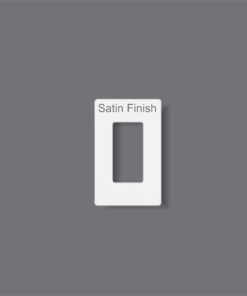 Satin Finish White Frame for Button Insert