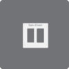 Satin Plate Double Button Insert White Frame