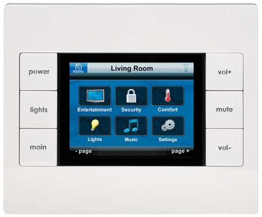 Living Room Intercom With Control Buttons Around