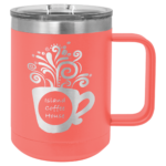 An Orange Double Insulated Coffee Mug