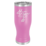 A Metal Tumbler With Full Baby Pink Engraving