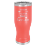 A Metal Tumbler With Full Candy Color Engraving
